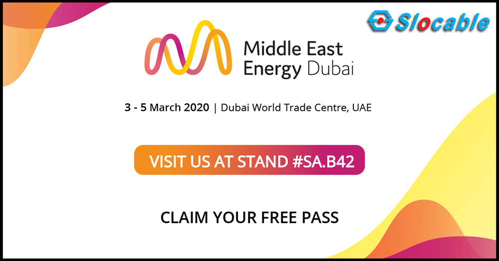 Slocable Dubai Solar Exhibition 3-5 martsa 2020