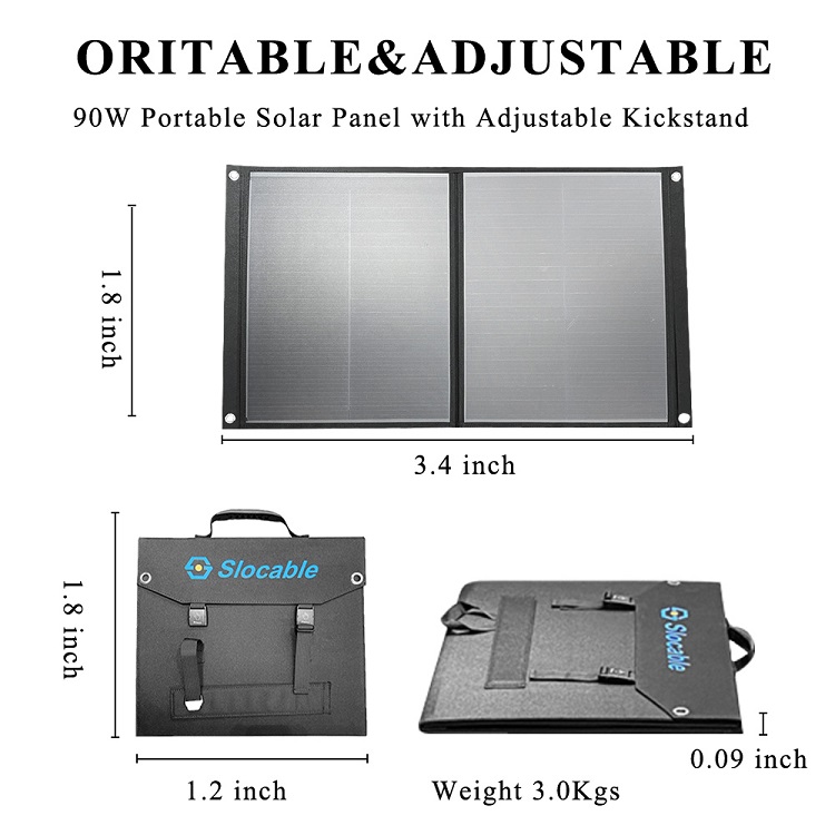 slocable foldable solar panel charger packing list