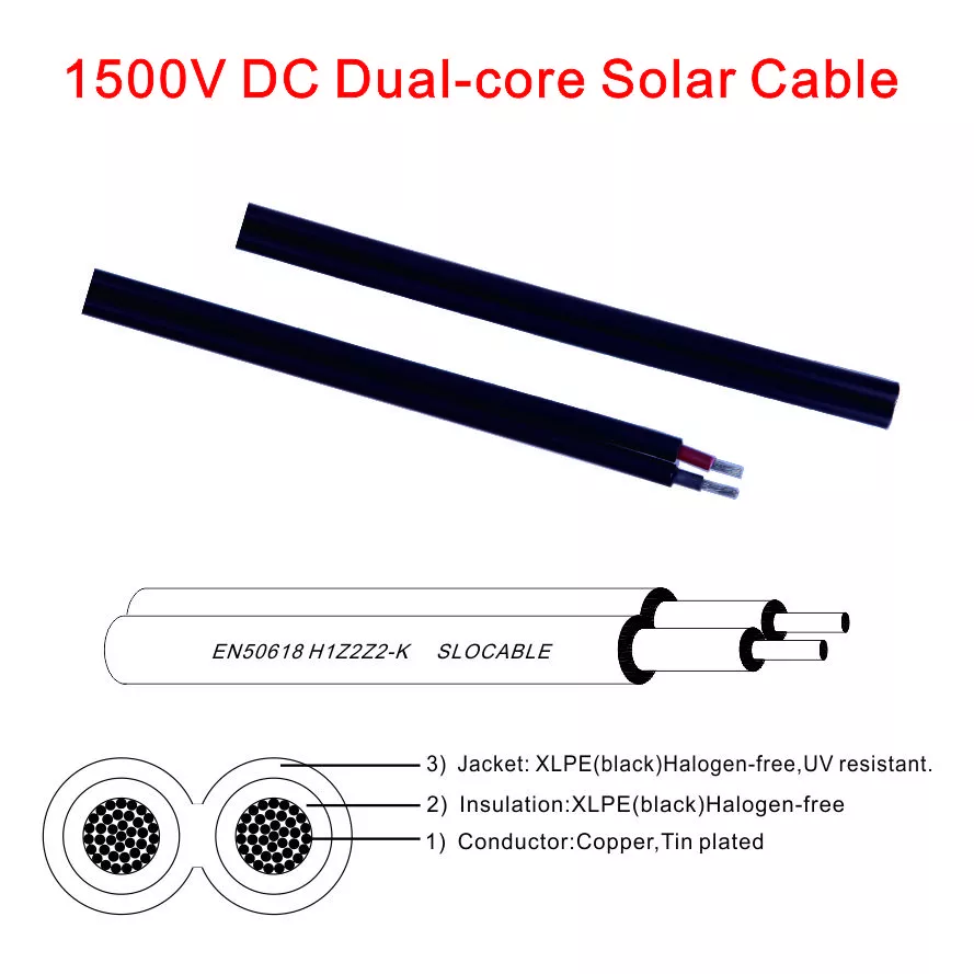 Cheap Solar Wire 2 x 2.5mm2 Twin Core Cable 2 Core Power Cable